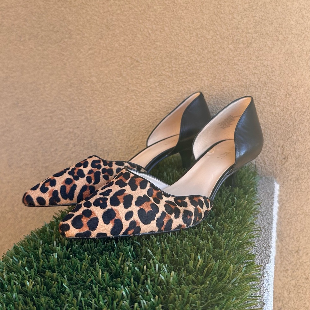 Nine West Leopard Print Small Heels